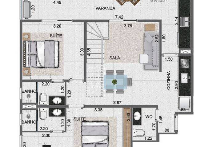 #127 - Apartamento para Venda em Caraguatatuba - SP